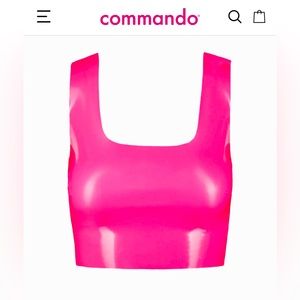 Commando Faux Patent Leather Crop Top